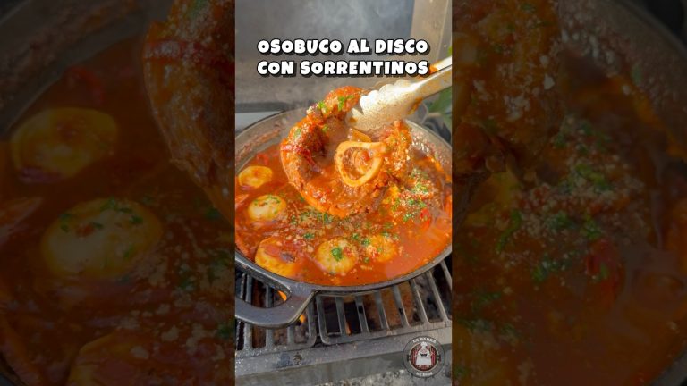OSOBUCO AL DISCO + SORRENTINOS 🥘💣 #asado #receta #carne