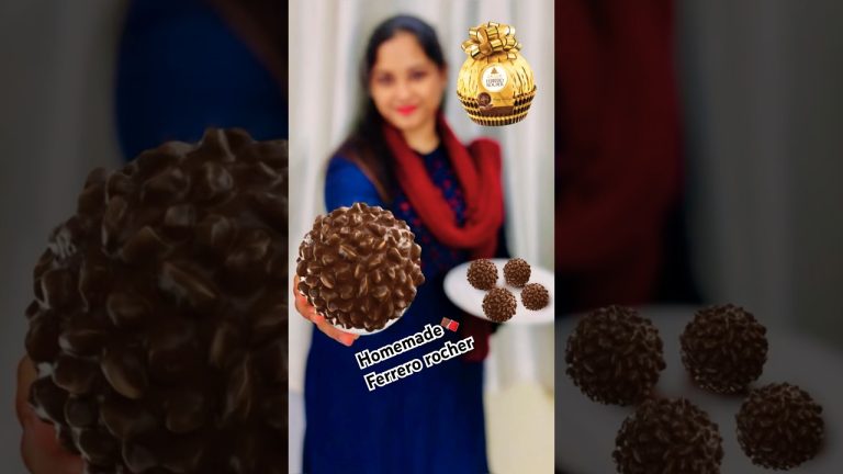 Chocolate Homemade Ferrero Rocher#selinesrecipes #chocolate #shortsviral