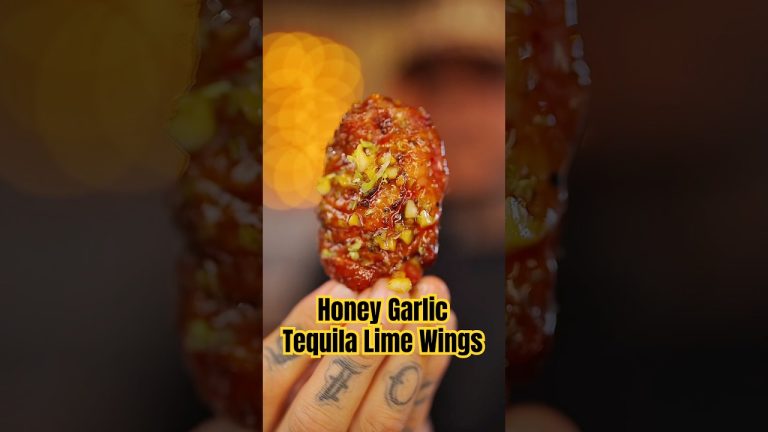 Honey Garlic Tequila Lime Wings #tftibbq #bbq #chickenwings #chickenwingsrecipe #cookbook #foodie