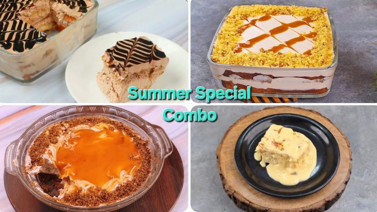 10 Minutes Cold Dessert Recipe🔥Quick & Easy Dessert |Summer Dessert | 4 Easy Dessert Combo