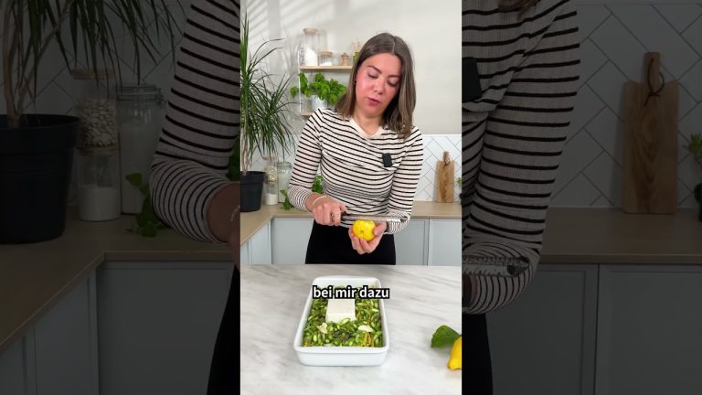 Frühlingshafte One-Pot-Pasta mit grünem Spargel, Zitrone und Feta 😍🍋