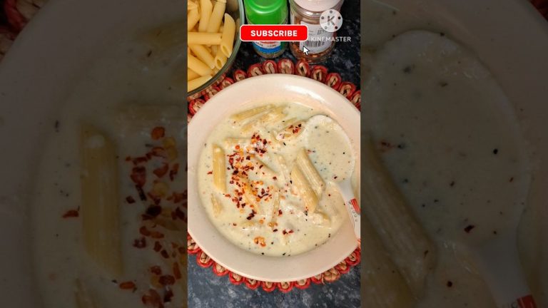 White Sauce Pasta without using Maida/Cornflour #shorts #shortvideo #viralvideo #pasta #trending