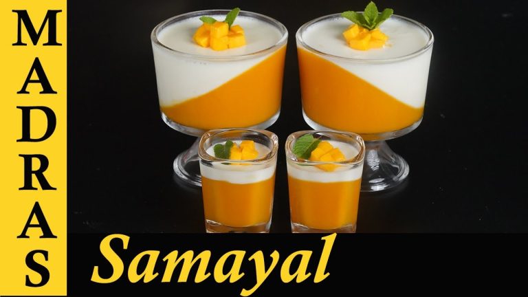 Mango Panna Cotta Recipe in Tamil | Dessert Recipes in Tamil