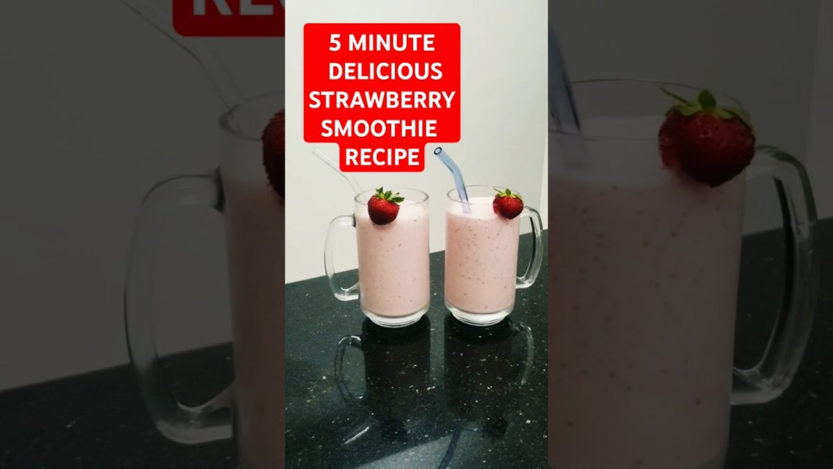 CREAMY STRAWBERRY YOGURT SMOOTHIE RECIPE