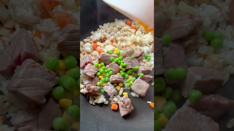 Japanese Hibachi Steak Fried Rice #shorts