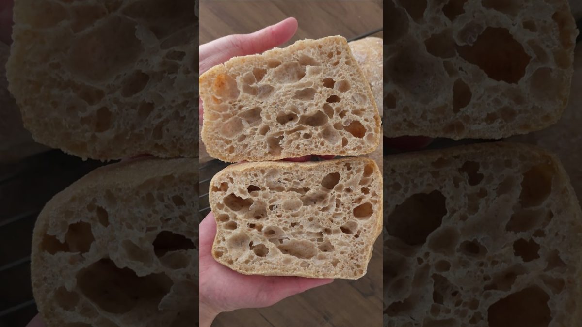 Rustic Sourdough Ciabatta – Big Crumb, Small Batch #artisanbread #sourdough #ciabatta