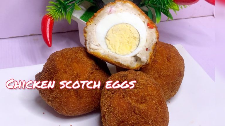 SIMPLE CHICKEN SCOTCH EGGS RECIPE | Chicken Scotch Egg Recipe