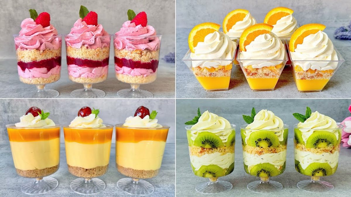 4 Best NO BAKE Fruit Dessert Cups Recipes. Easy and Yummy fruit dessert ideas in 5 minutes!