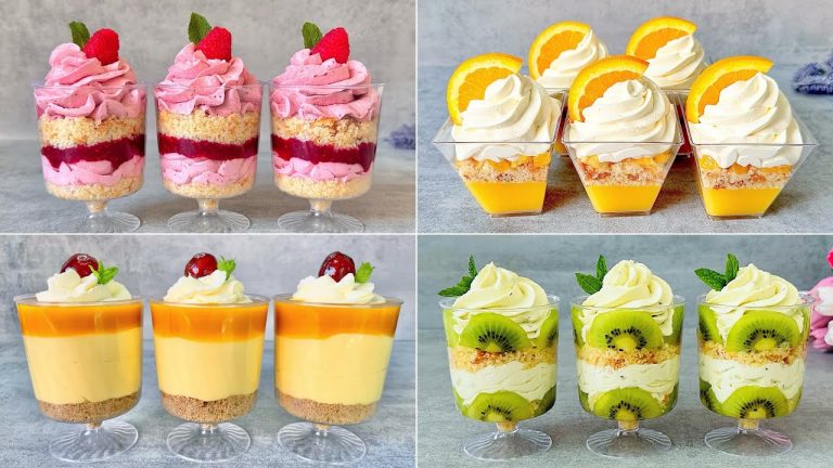 4 Best NO BAKE Fruit Dessert Cups Recipes. Easy and Yummy fruit dessert ideas in 5 minutes!