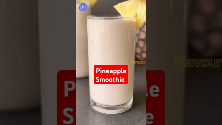 Refreshing Pineapple Smoothie Recipe – A Tropical Delight