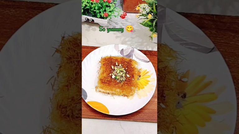Easy Dessert recipe! Bread Kunafa😋in my style#trending#shorts
