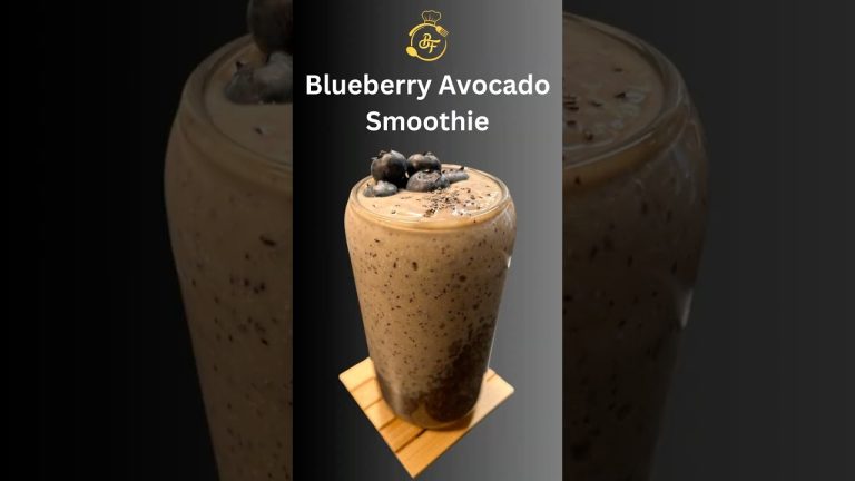 Blueberry Avocado Smoothie for Glowing Skin & Energy | Weight Loss Detox Drink #shorts
