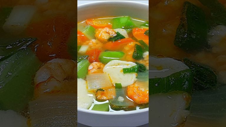 RESEP SUP UDANG BAKSO IKAN SUPER GURIH.