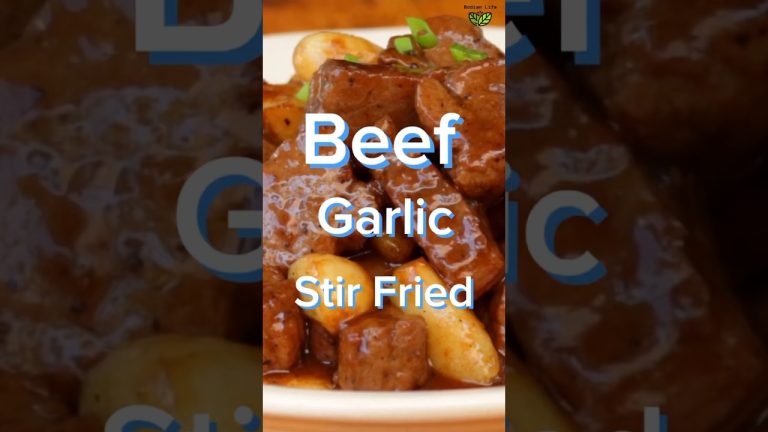 Authentic Chinese Beef and Garlic Stir-Fry | Easy and Quick Garlic beef Stir-Fried