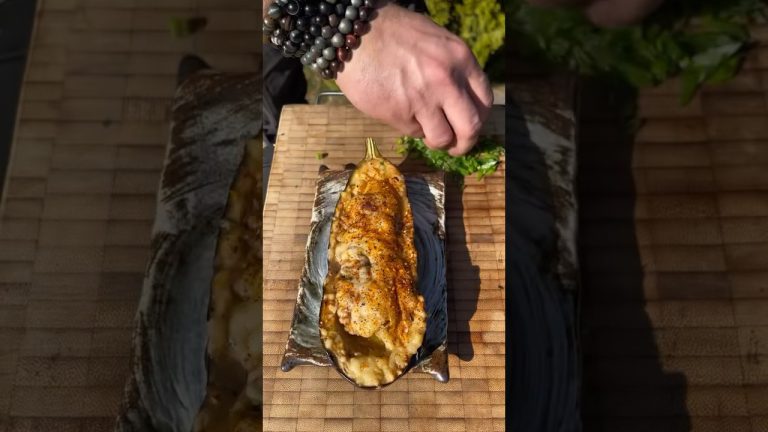 🍆Cheese Eggplant 🧀 #нагриле #рецепт #bbq #napoleongrill #рецепты 📹 @alex_gasss