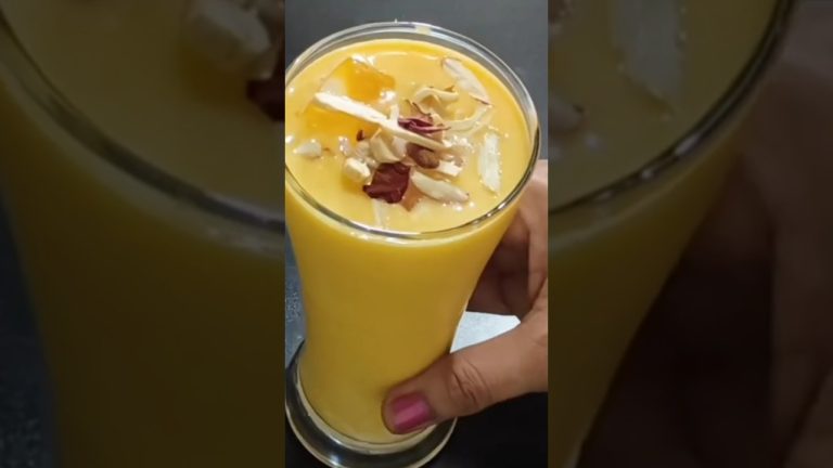 Mango milkshake recipe at home | Milkshake | Mango Juice | #healthy #smoothie #recipe #shorts