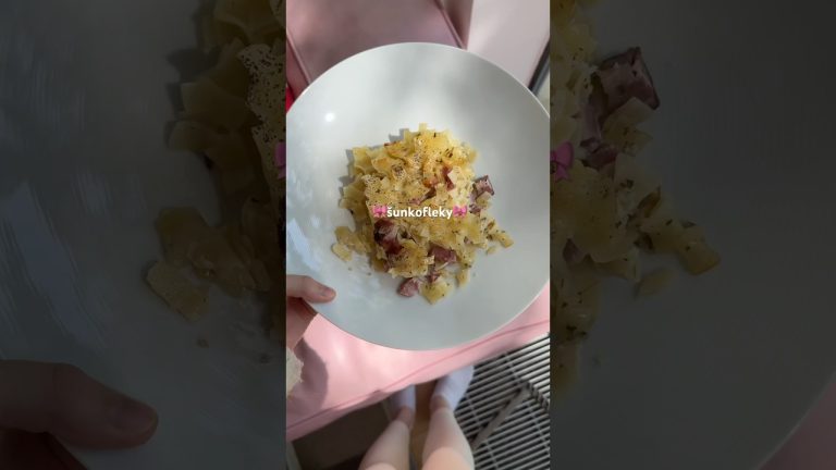 Rychlý recept na šunkofleky🤰🏼 #sunkofleky #uzeny #testoviny #recept #pasta #praha #jidlo #vareni