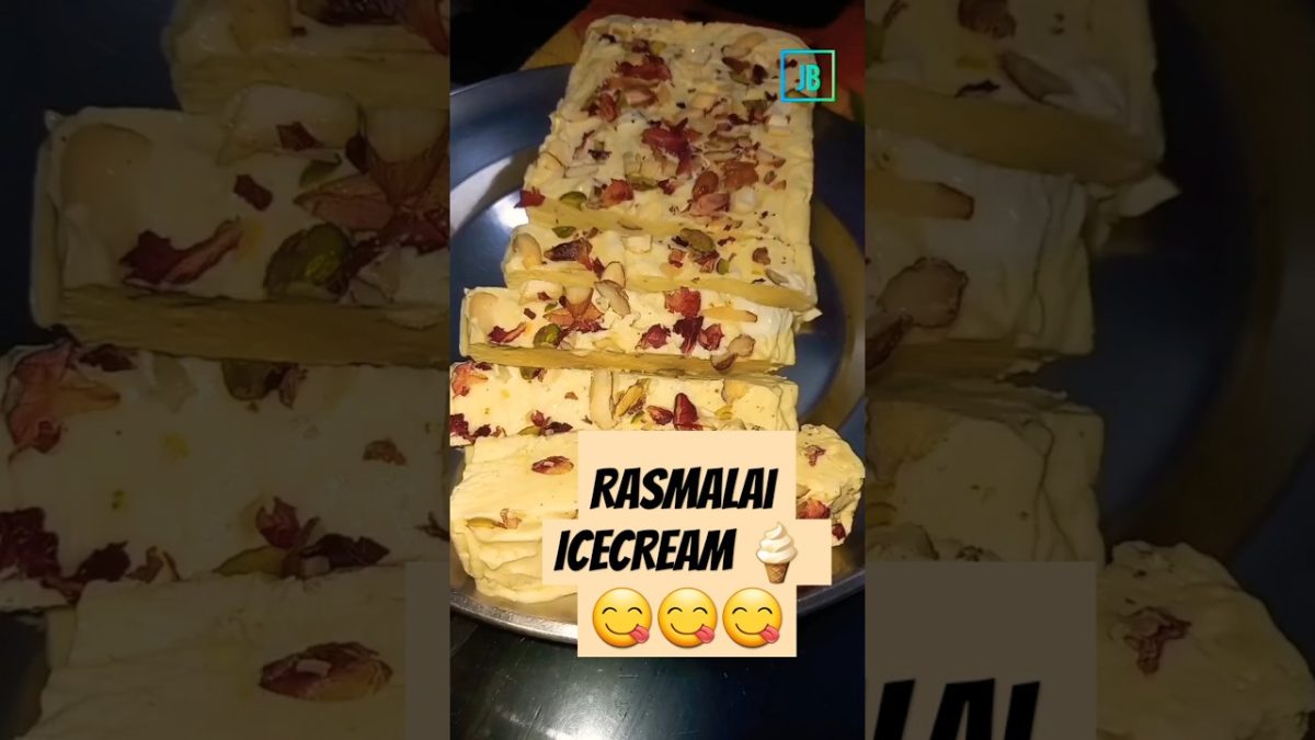 Rasmalai Ice Cream Recipe / Rabri ICECREAM Recipe #icecream #short #viralshorts #dessert #tranding