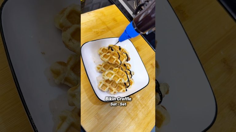 Yang gak bisa masak pasti bisa bikin ini 🤤😍 #croffle #simplus #masaksimple #dessert #lifestyle