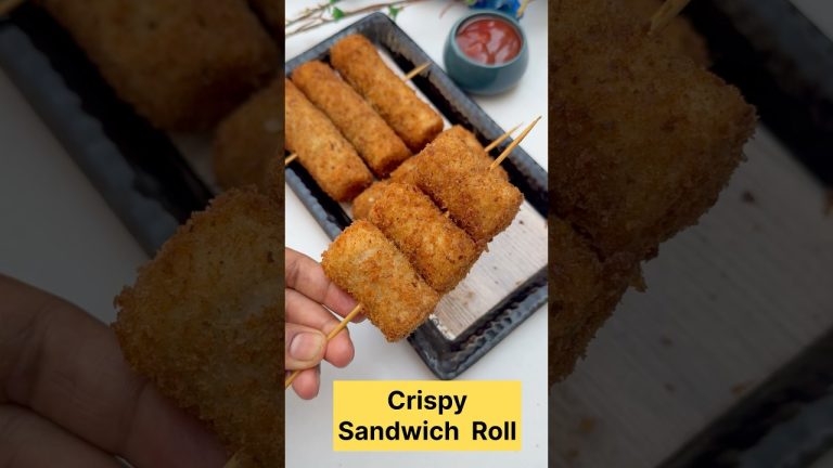Crispy Sandwich Roll Recipe #shorts