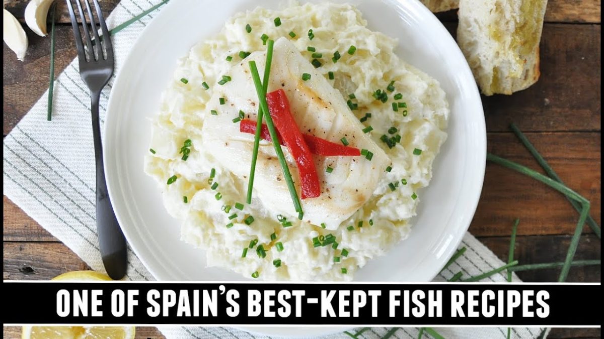 Fish with CREAMY Garlic Potatoes | One of Spain's BEST-KEPT Recipes