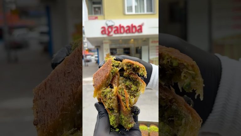 Özenle Sarılan Çıtır Çıtır Bol Fıstıklı Kadayıfımız😋 #kadayıf #fıstıklı #tatlı #dessert