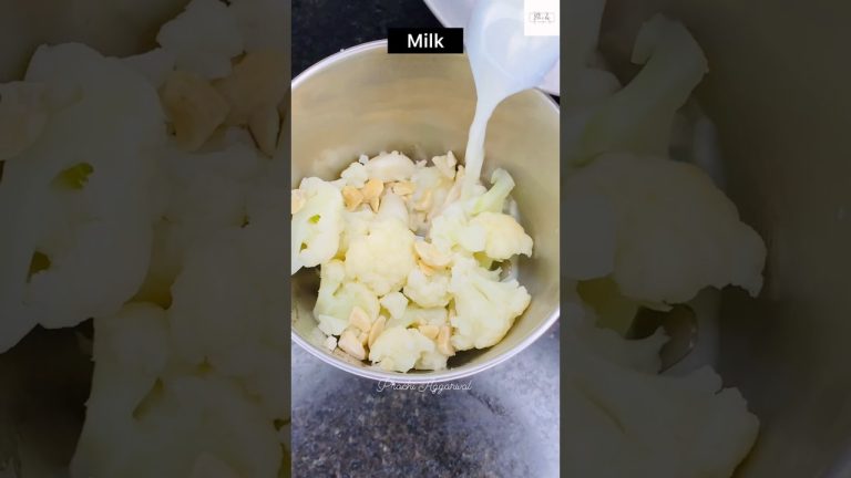 Creamy white souce pasta with gobi #recipe #trending #pasta