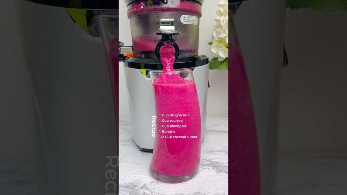 Reduce bloating with this simple smoothie | soursop and dragon fruit #smoothies #digestivesupport
