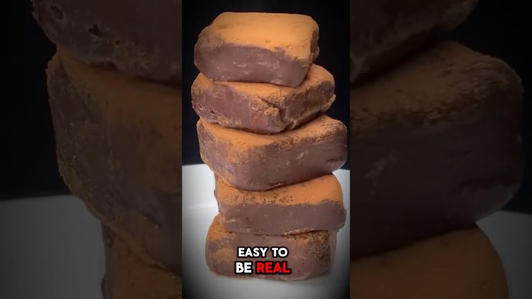 Chocolate Fudge Squares – Only 2 Ingredients?! 🍫🤯 #chocolatefudge