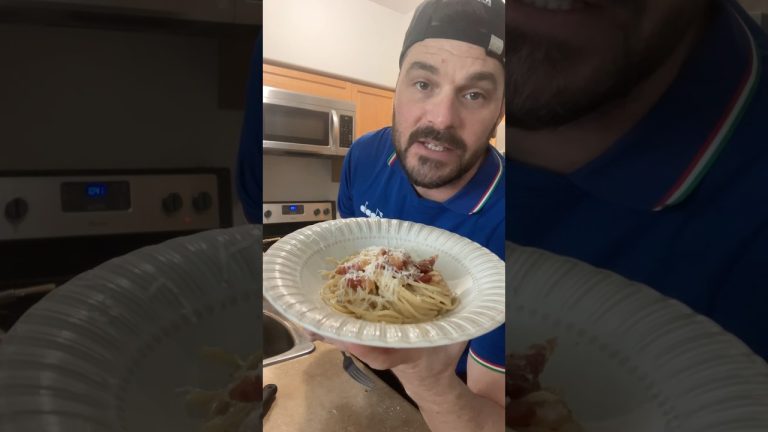 Pasta alla Gricia! Let’s go! Full recipe at mikeysmeals.com #pastaallagricia