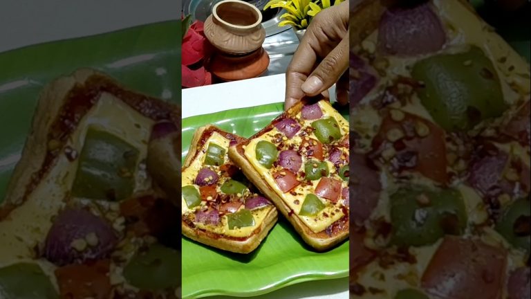 Bread Pizza Recipe| #pizza #homemade bread pizza #shorts