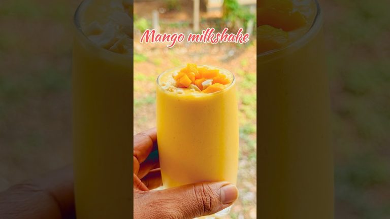 Summer special mango milkshake | mango smoothie #trending #youtubeshorts  #trendingshorts #shorts