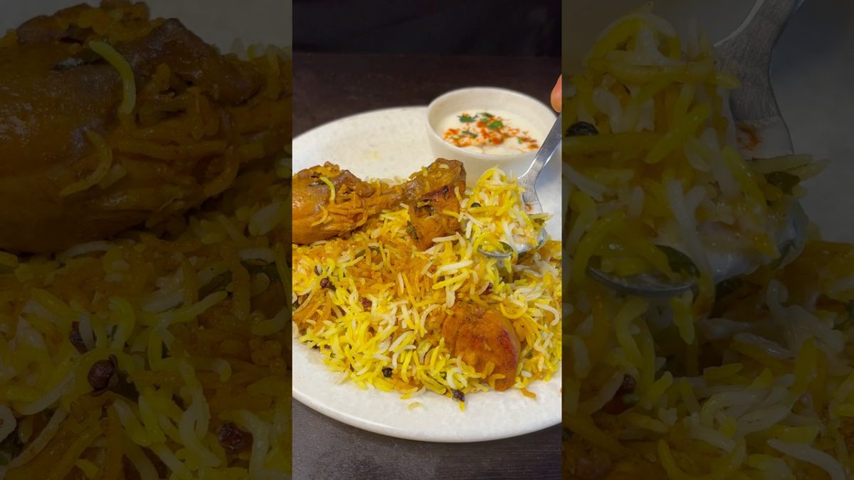 Chicken Biryani Recipe #shorts #cooking #asmr #chickenbiryani #biryani