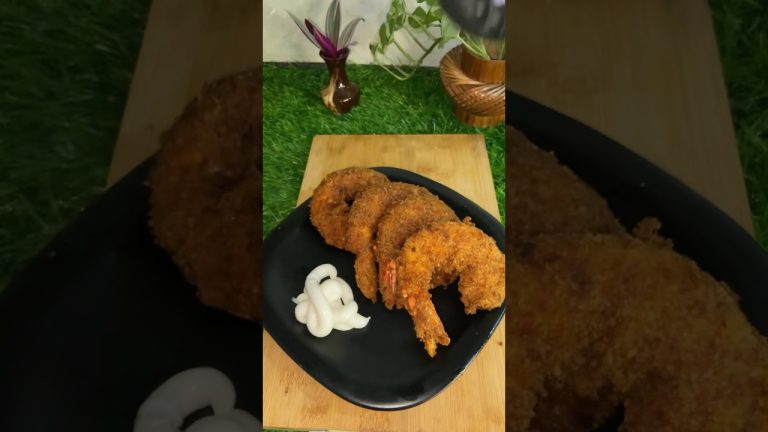 Crispy Tiger Prawns Recipe #shorts #youtubeshorts
