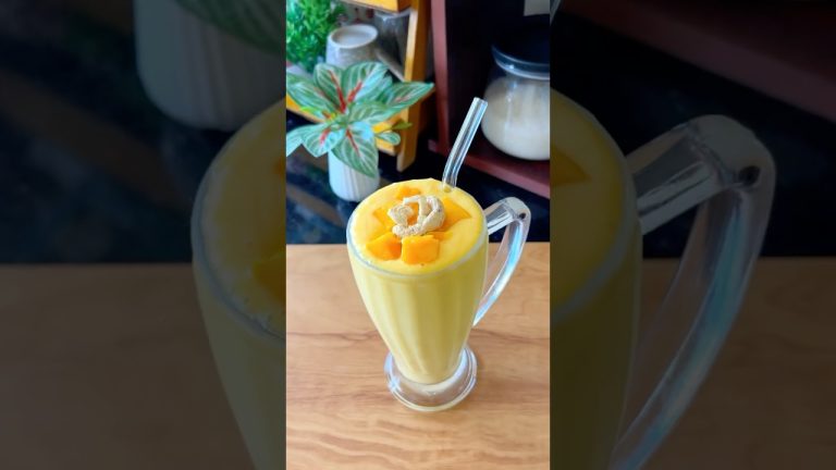 Mango Lassi /Summer Mango smoothie #shorts #ytshorts #shortsfeed #mango #mangorecipe #mangolassi