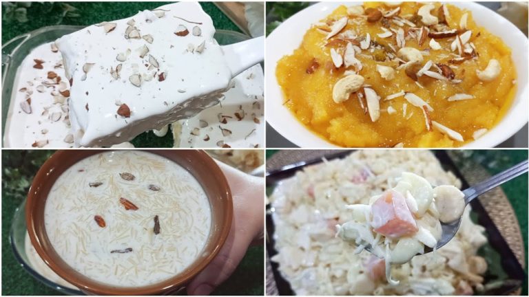 4 Easy Dessert Recipes That anyone can make in Minutes at home | Easy Dessert Recipes