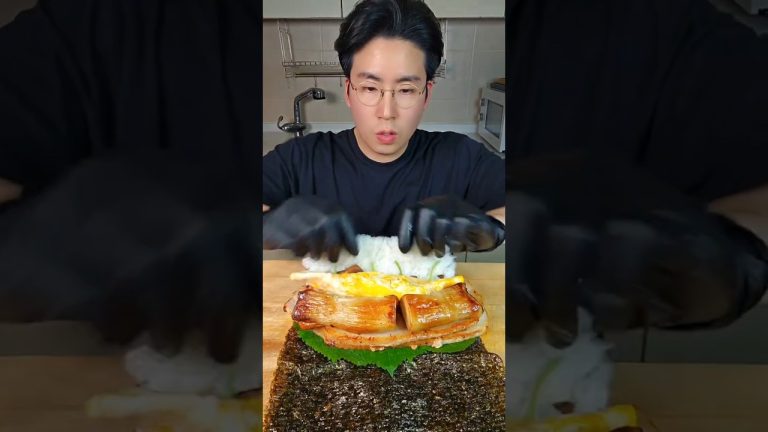 Pork Belly Kimbap 3 🥓🍘🤩