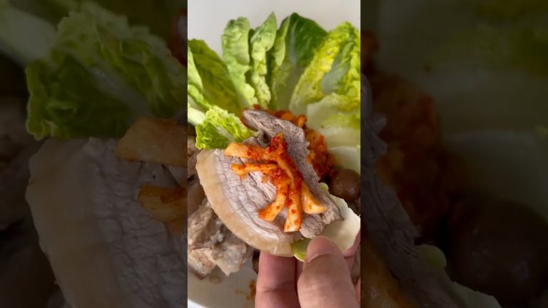 Healthy Korean Bossam 🥬 Waitrose BBQ Pork Recipe #easycooking