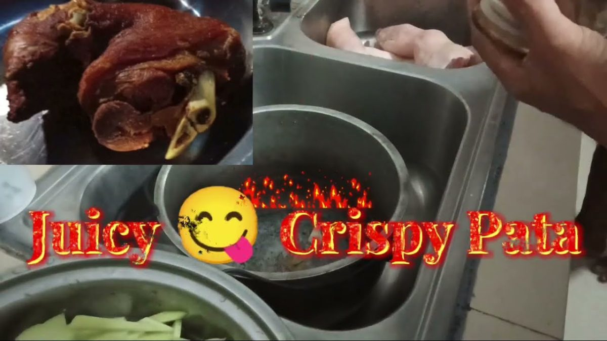 Cooking in the province Philippines. Pork crispy PATA recipe @WitskieLifeStyle