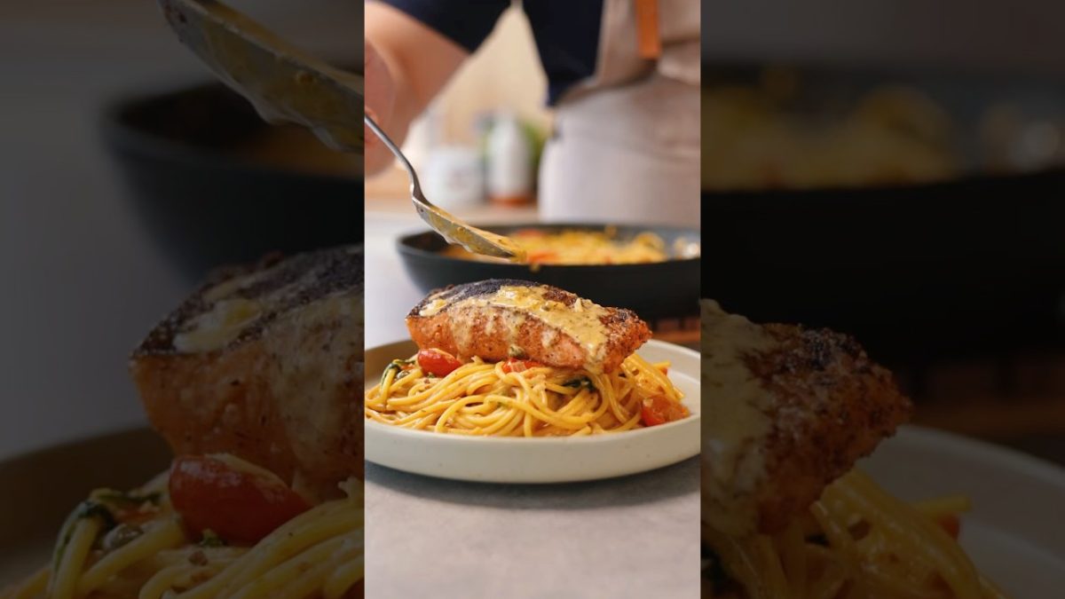 easy creamy tuscan salmon pasta
