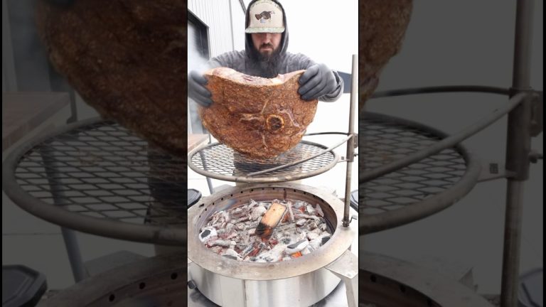 Cooking a massive Bison Caveman Steak to feed the Bearded Butcher Crew! 🦬🥩🔥 #shorts