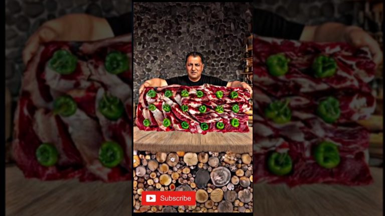  🔥Juicy Beef Ribs and Peppers ACCORDION Baked in Oven