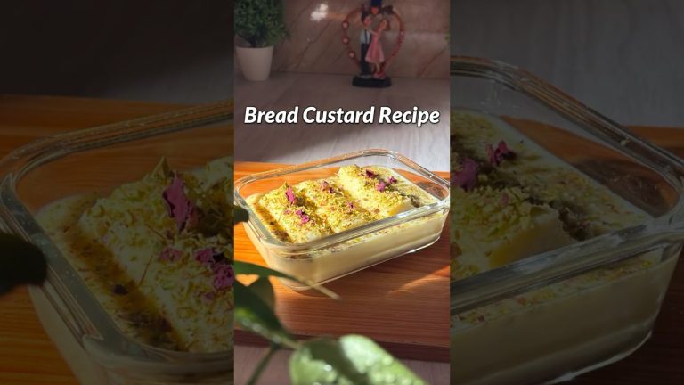 Trending Bread Custard Recipe #bread #recipe #shorts