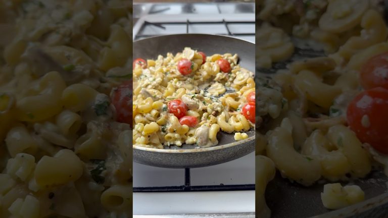 Mushroom Macaroni – Mushroom Pasta in 10 Minutes #mushroom #pasta #macroni #pasta