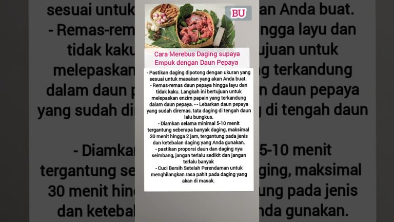 Daging empuk dengan daun pepaya #shortcooking #cooking #shorts #shortsvideo #shortsfeed #short