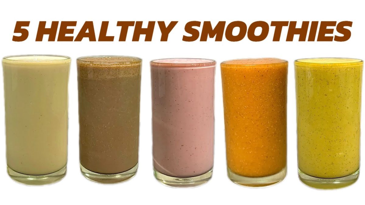 5 Healthy Smoothies Recipes | Easy To Make | Breakfast Smoothies Recipe | Smoothies Recipe