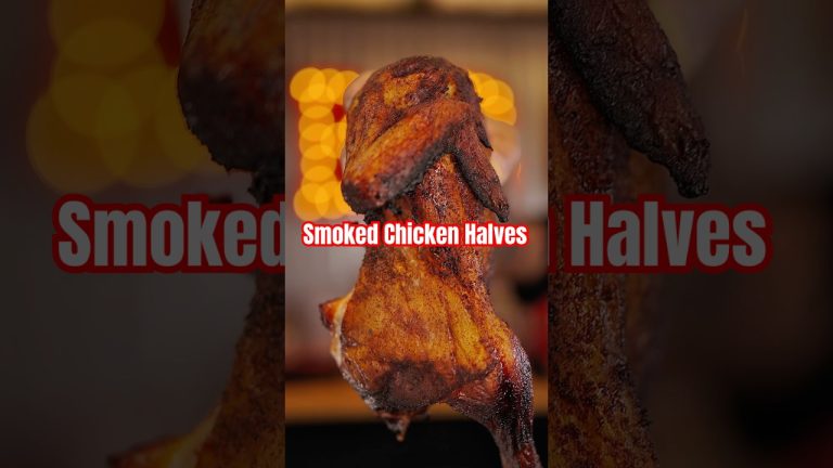 Smoked Chicken Halves #postmaloneinsane #chickenrecipe #smokedchicken #foodie #pitbarrelcooker