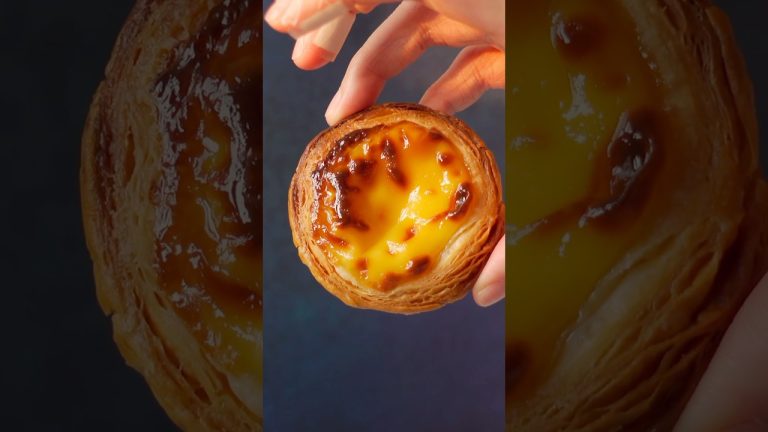 No.1!! The Best Portuguese Egg Tart, Pastel de Nata #cake #food #dessert