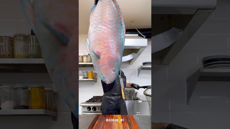 Southern Special: Parrotfish fish with rice recipe🐟🐬🍛🔥#shrots #food #fish #seafood