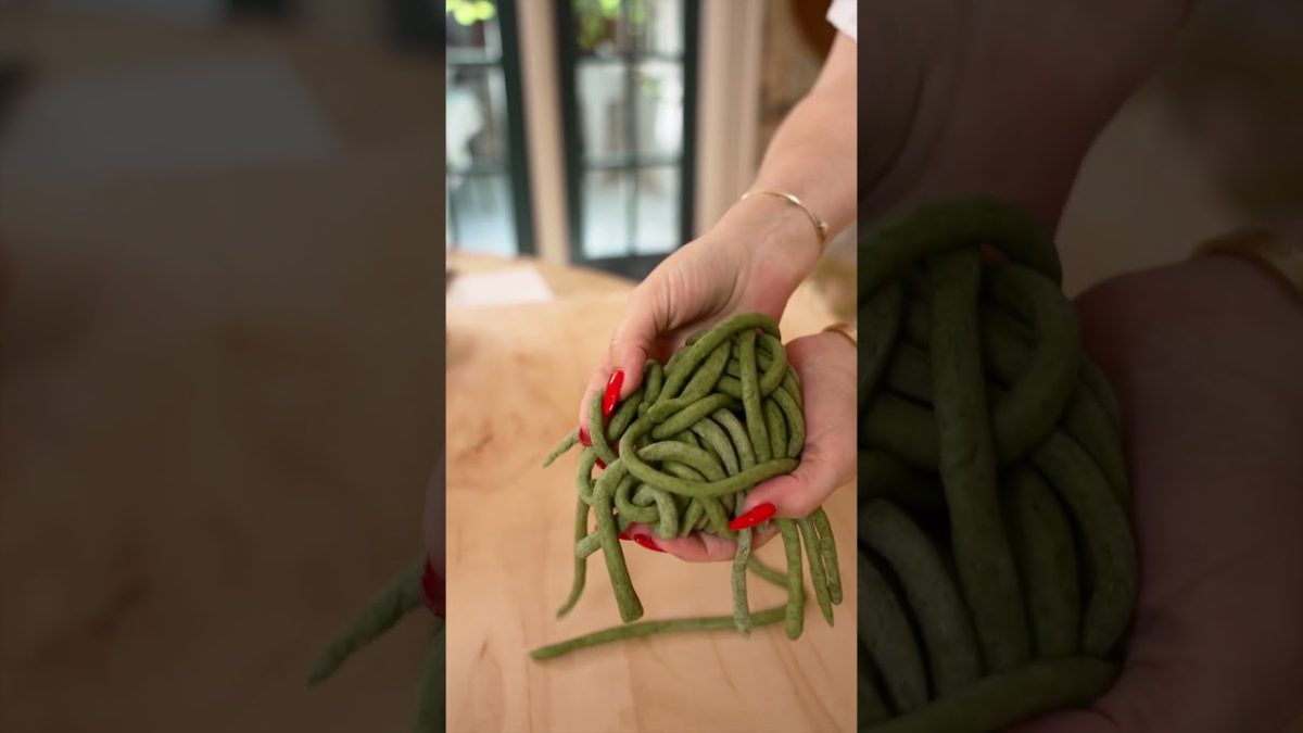 Spinach Pici Pasta from Scratch
